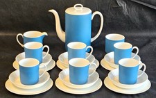 Susie Cooper Wedgwood Kingfisher Coffee set serving six (6) - OB5