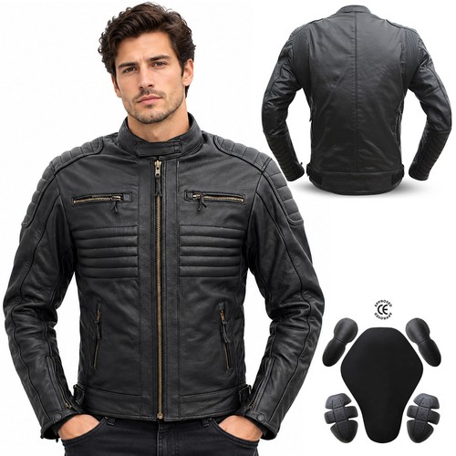 Motorcycle leather jacket - leather,
