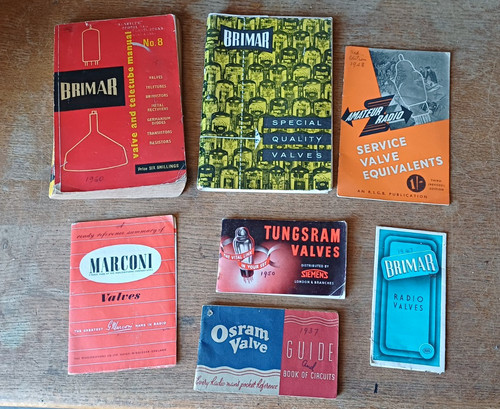 Vintage radio valve manuals - radio,