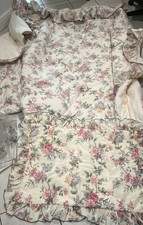 Vintage dorma Designer single Duvet - Floral quilted throw/ bed topper & case