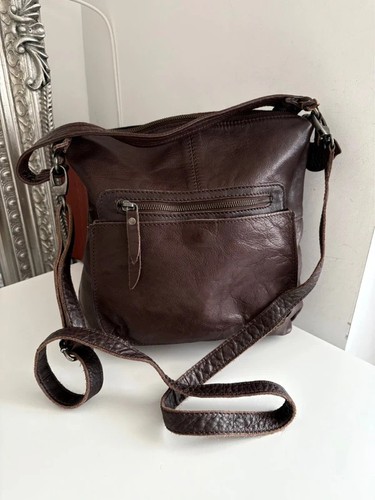 White stuff leather bag
