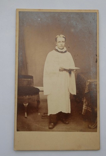 Cdv teenage choirboy - teenage, in
