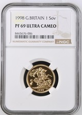 1998 Full Gold Sovereign •