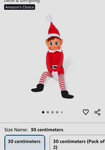 Christmas plush elf girl - plush,