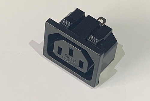 Iec connector black 250v - iec, 6a
