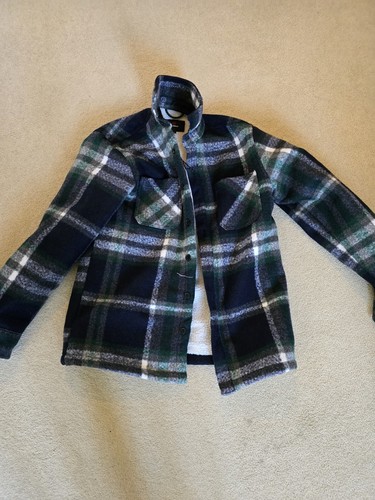 Pull bear wool lumberjack coat - lumberjack,