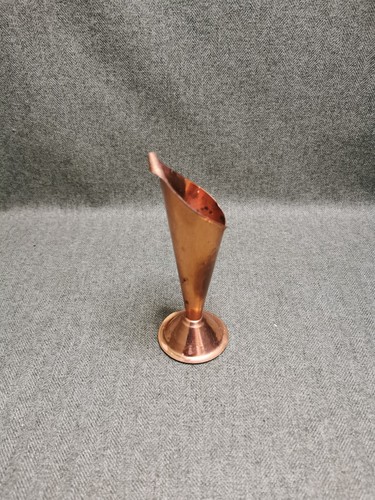 Vintage solid copper bud vase - vintage,