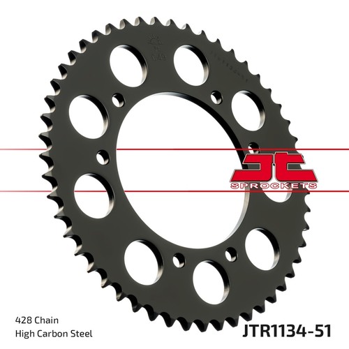 Sprocket rear 428 - 51/428, 1pc