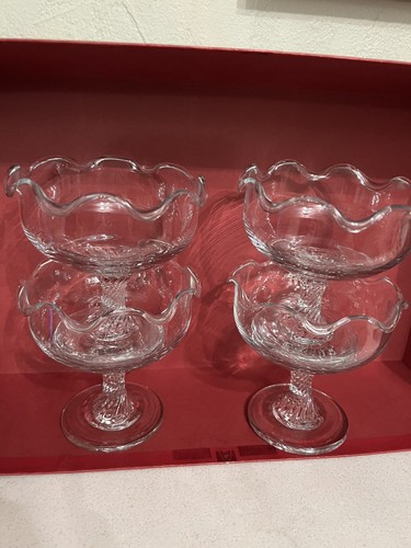 Vintage set glass sweet - set, /