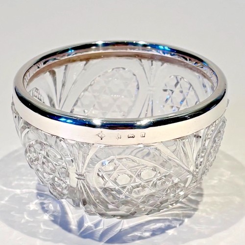 Edwardian cut glass bowl - edwardian,