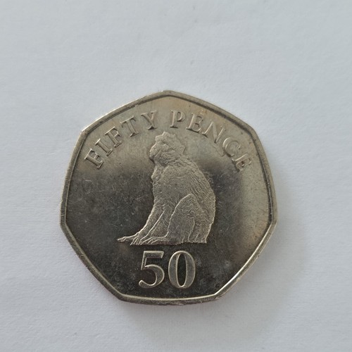 Gibraltar 50p coin - 50p, ape