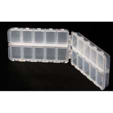 Leeda 20 Compartment Clear Fishing Fly Box, Slips into pocket, holds lots flies