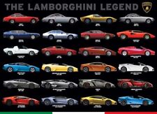 LAMBORGHINI LEGEND ANNIVERSARY EVOLUTION POSTER BROCHURE PICTURE ART PRINT A3