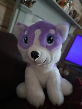 The Cuddle Crew Small Lilac And White Husky.9" Approx 