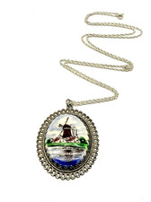 Vintage Delft Style Large Oval