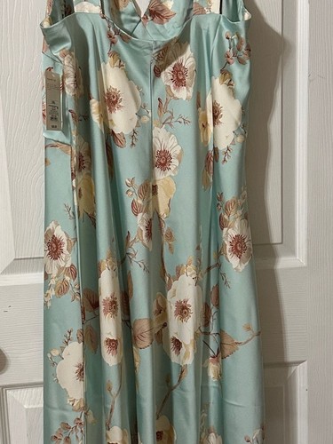 Floral mint green - green, maxi