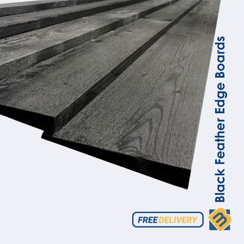 Black feather edge boards - edge, |