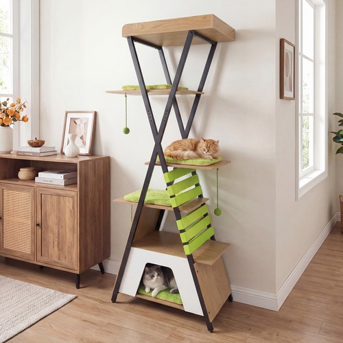 Modern cat tree for indoor - cat,