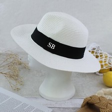 Personalised Fedora Straw