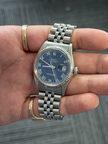 Rolex datejust 36mm blue roman - rolex,