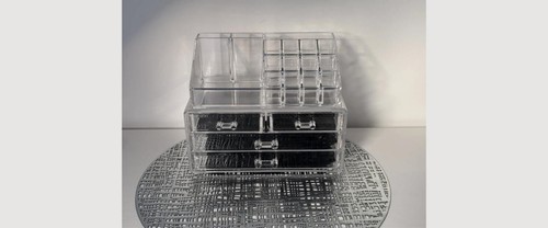 Clear acrylic makeup organiser - makeup,