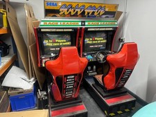 SEGA SCUD RACE TWIN SIT DOWN ORIGINAL ARCADE MACHINE WORKING