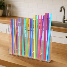 Acrylic large straw holder - large,