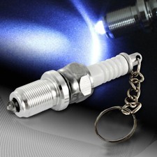 1Pc White LED Key Chain Spark