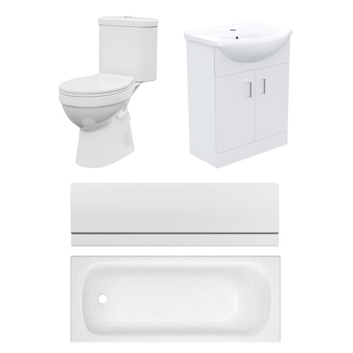 Bathroom suite 1600mm - 1600mm, bathtub