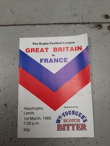 Rugby league programme - rugby, league/programme.