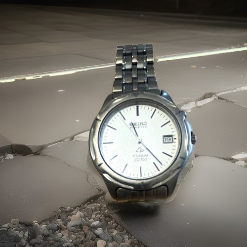Seiko kinetic sq100 men - seiko,