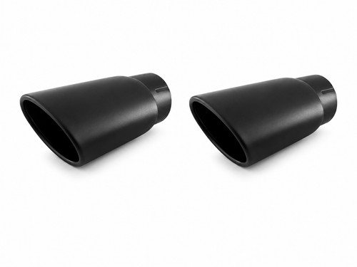 Exhaust tips black oval for - exhaust,