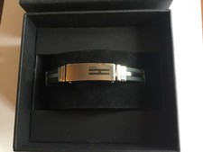 Henleys Stainless Steel & Rubber Gents Bracelet 
