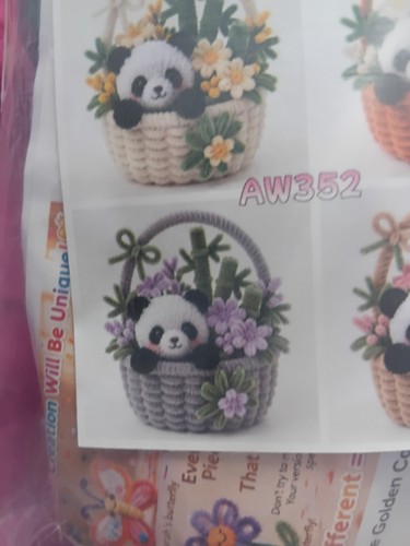 Pipe cleaner animal kit - kit, panda