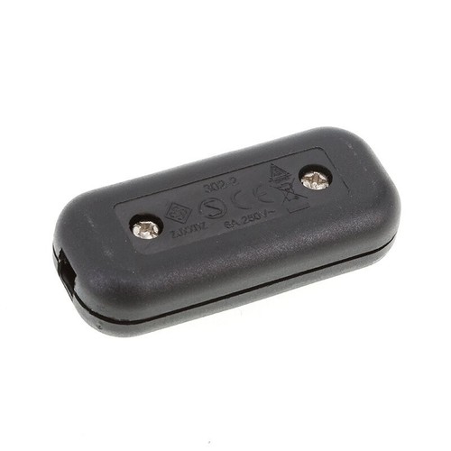 Black inline cord switch - inline,