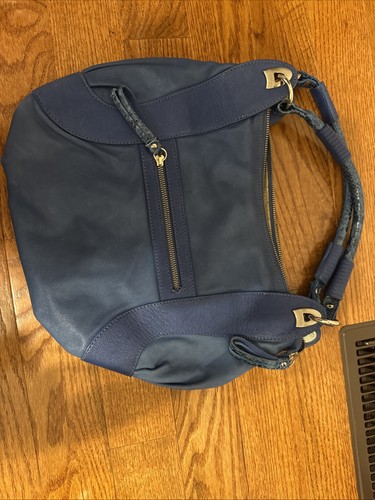 Romani leather blue handbag - leather,