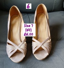 Primark Pink court shoes size