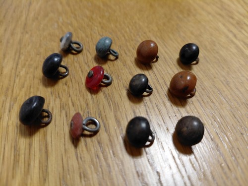 Victorian boot buttons x12 - victorian,