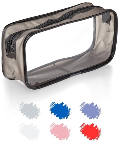 Large clear pencil case for - clear,