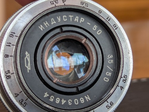 Industar 50mm m39 lens kmz - 3.5,