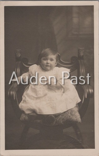 Vintage rppc baby portrait - vintage,