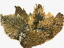 A grade speckled hen capes natural colours for craft soft hackles fly fishing