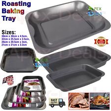 Non Stick Oven Baking Roasting Tray Square/Oblong Roaster Tin Chicken Dish Pan