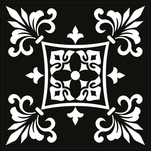 Modern black tile - black,