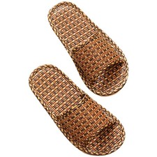  1 Pair Nordic Slippers Rattan