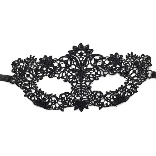 Black lace masquerade - black, set
