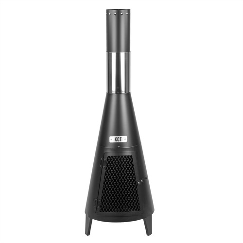 Contemporary garden chiminea - contemporary,