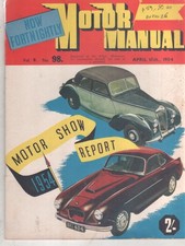 Motor Manual 1954 Apr 15 98 Bristol 404 Riley 1½ Renault Fregate 750 Austin Heal