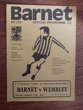 Barnet v Wembley, F.A. Trophy, 1978/9