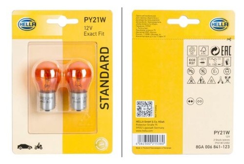 Hella indicator bulb yellow - indicator,